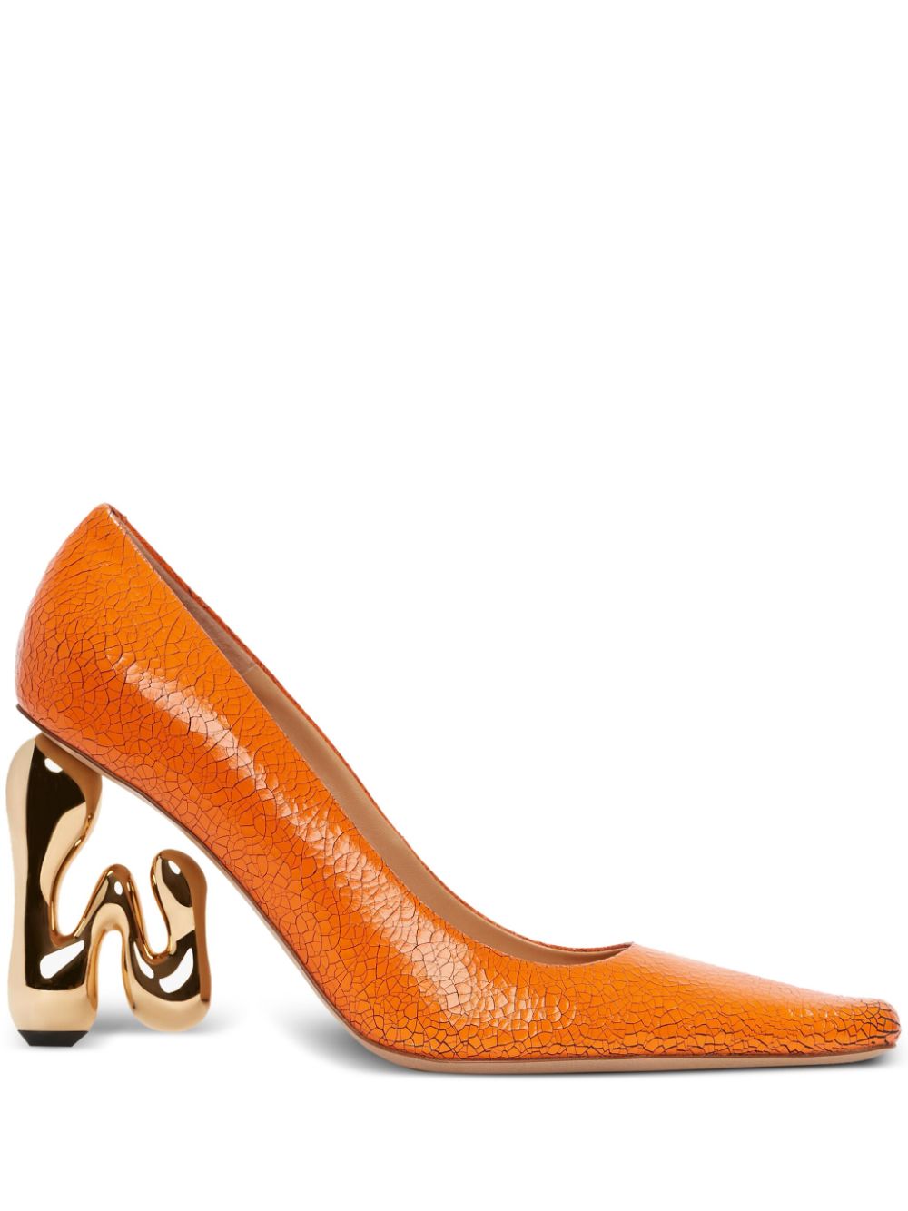 JW Anderson JW Bubble Heel leather pumps - Orange von JW Anderson