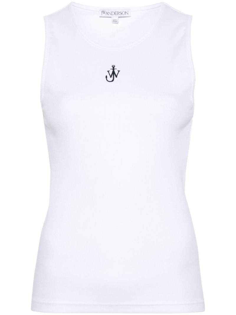 JW Anderson JW-initials anchor logo top - White von JW Anderson