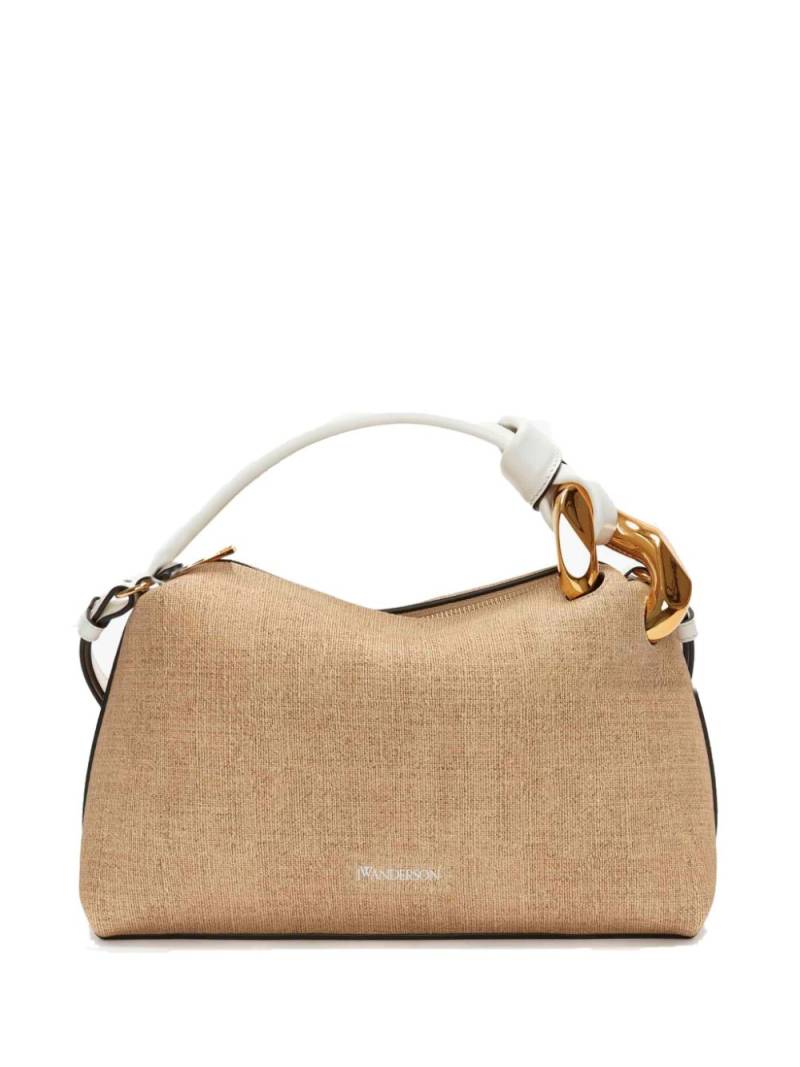 JW Anderson JWA Corner leather tote bag - Neutrals von JW Anderson