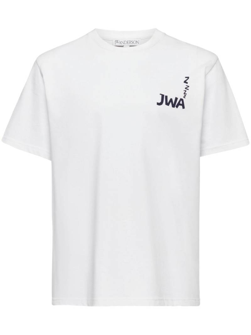 JW Anderson JWA slogan-print T-shirt - White von JW Anderson