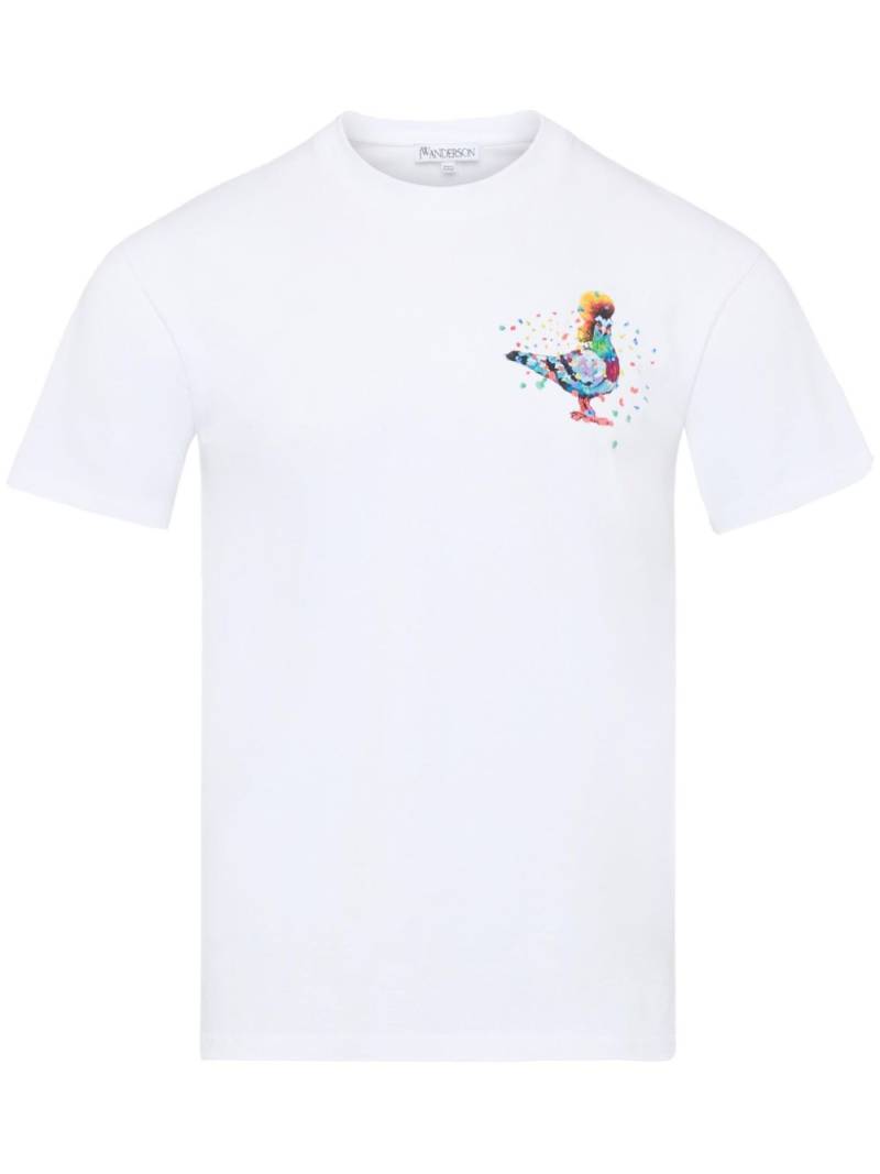 JW Anderson Pigeon organic-cotton T-shirt - White von JW Anderson