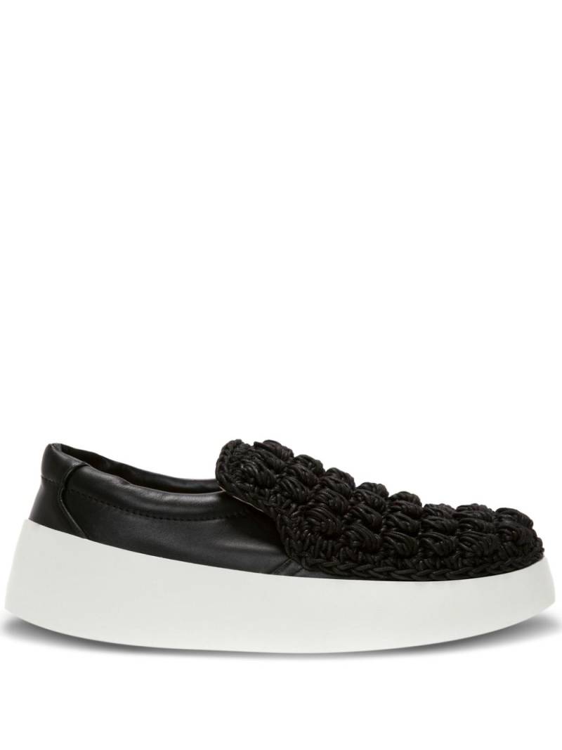 JW Anderson Popcorn leather loafers - Black von JW Anderson