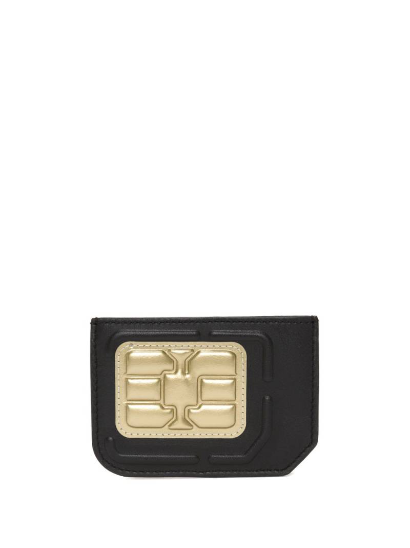 JW Anderson Sim Card leather card holder - Black von JW Anderson