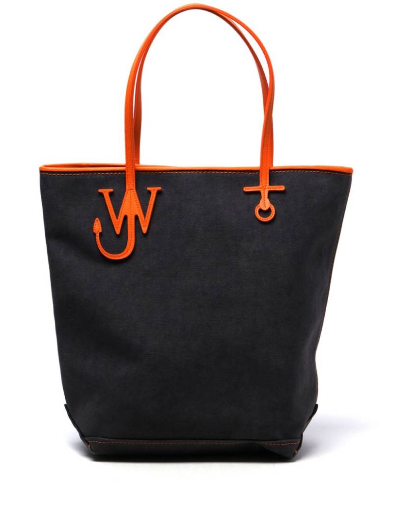 JW Anderson Tall Anchor canvas tote bag - Blue von JW Anderson