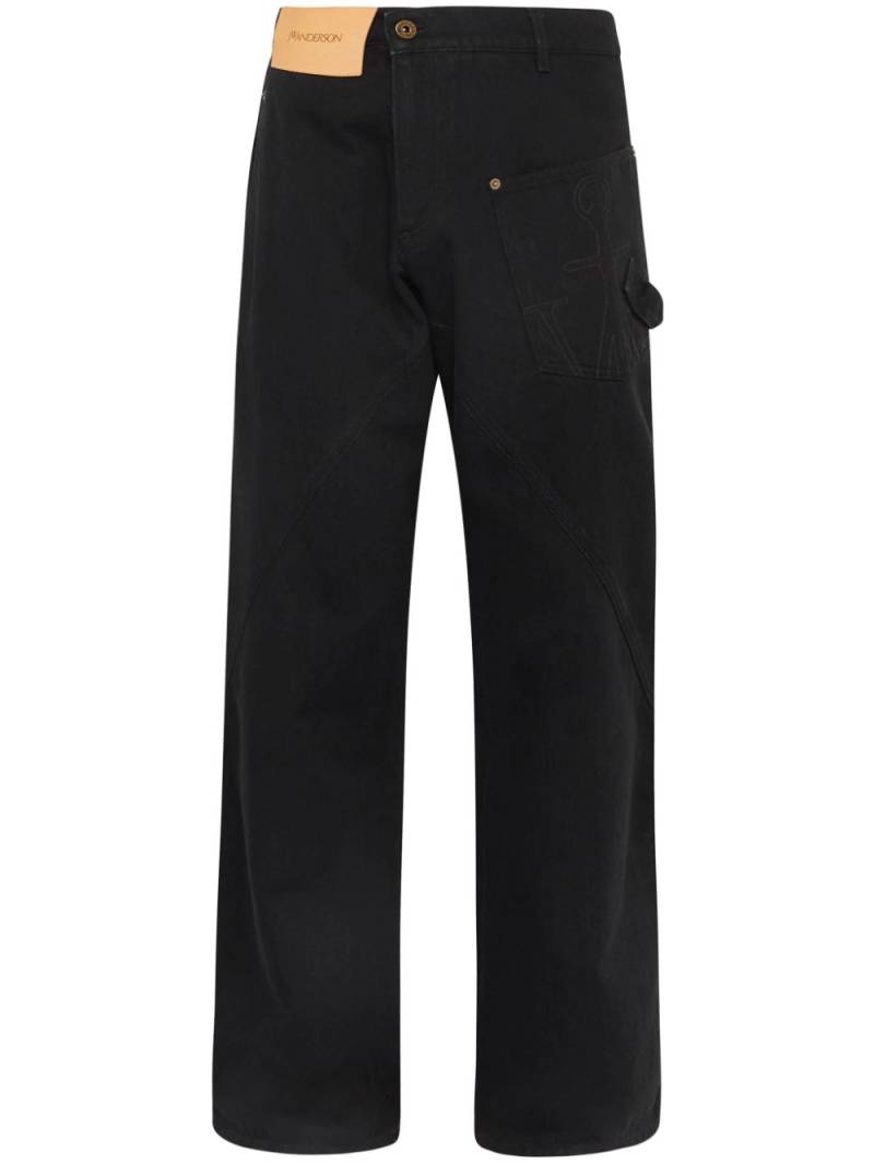 JW Anderson Twisted jeans - Black von JW Anderson