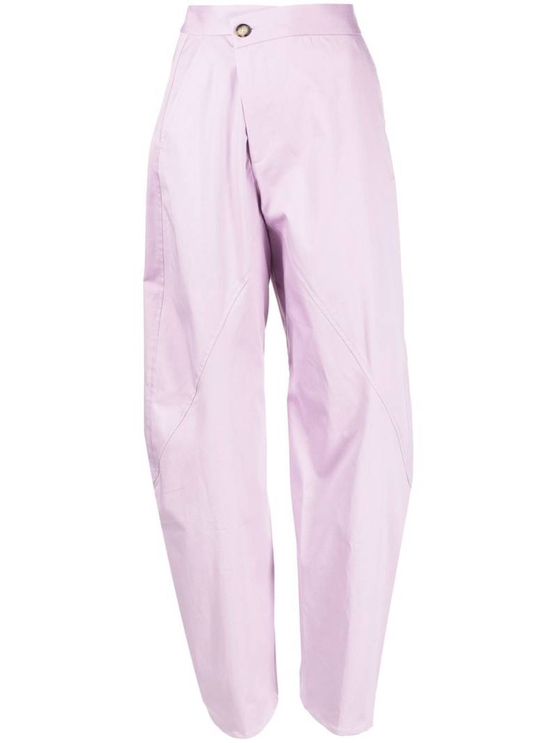 JW Anderson Twisted workwear trousers - Purple von JW Anderson