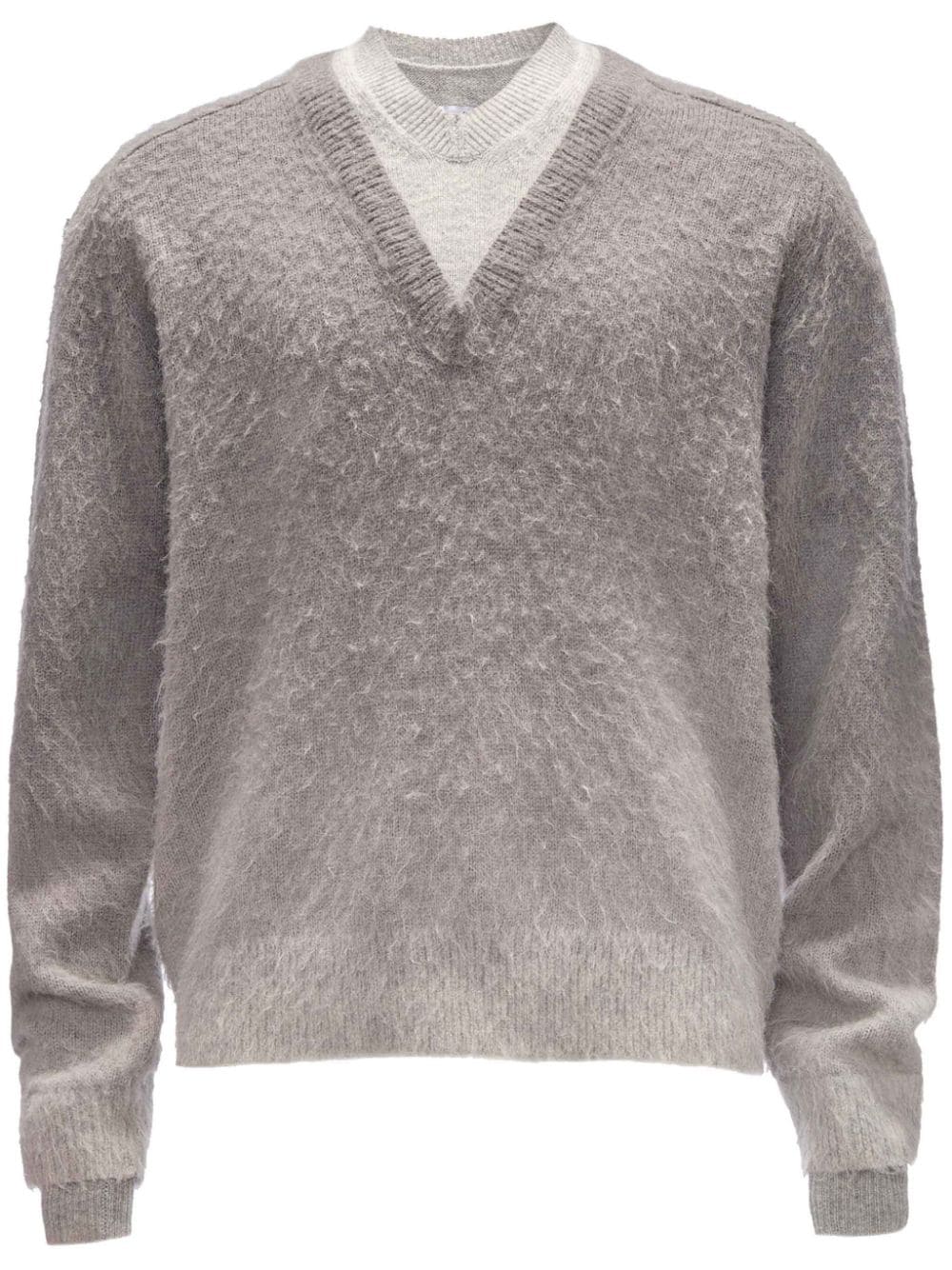 JW Anderson V-neck wool jumper - Grey von JW Anderson