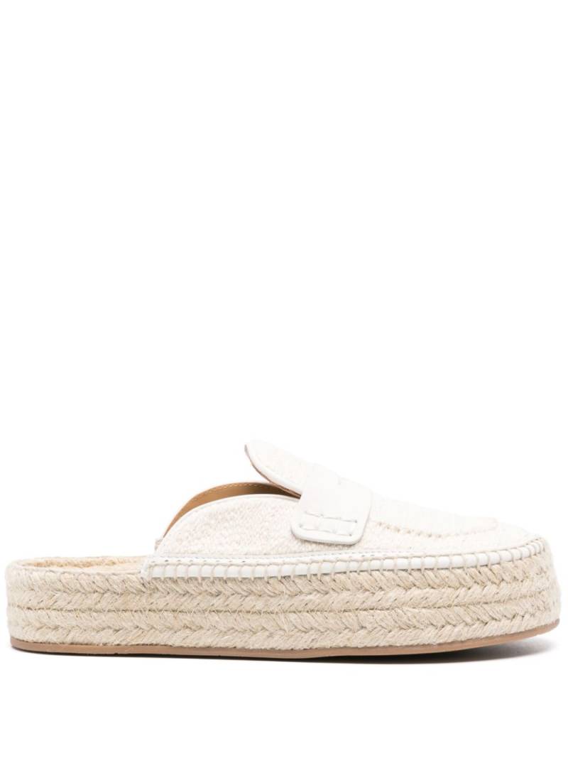 JW Anderson bouclé-detail mules - Neutrals von JW Anderson