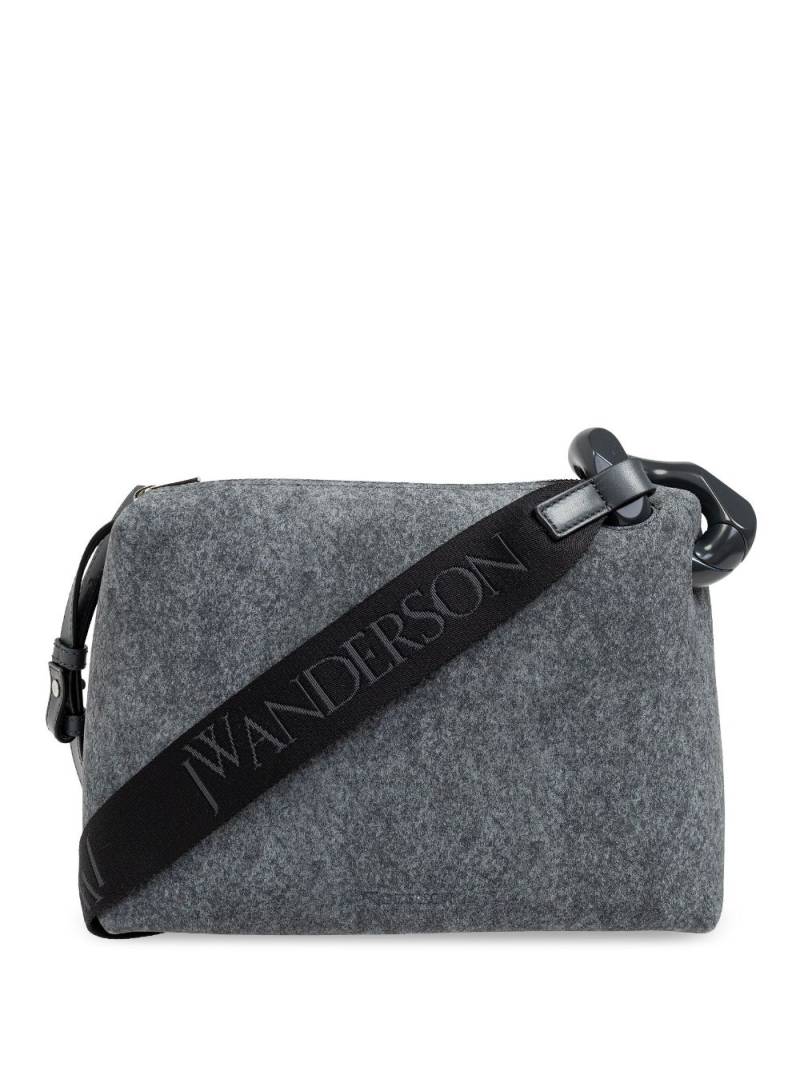 JW Anderson brushed-finish shoulder bag - Grey von JW Anderson