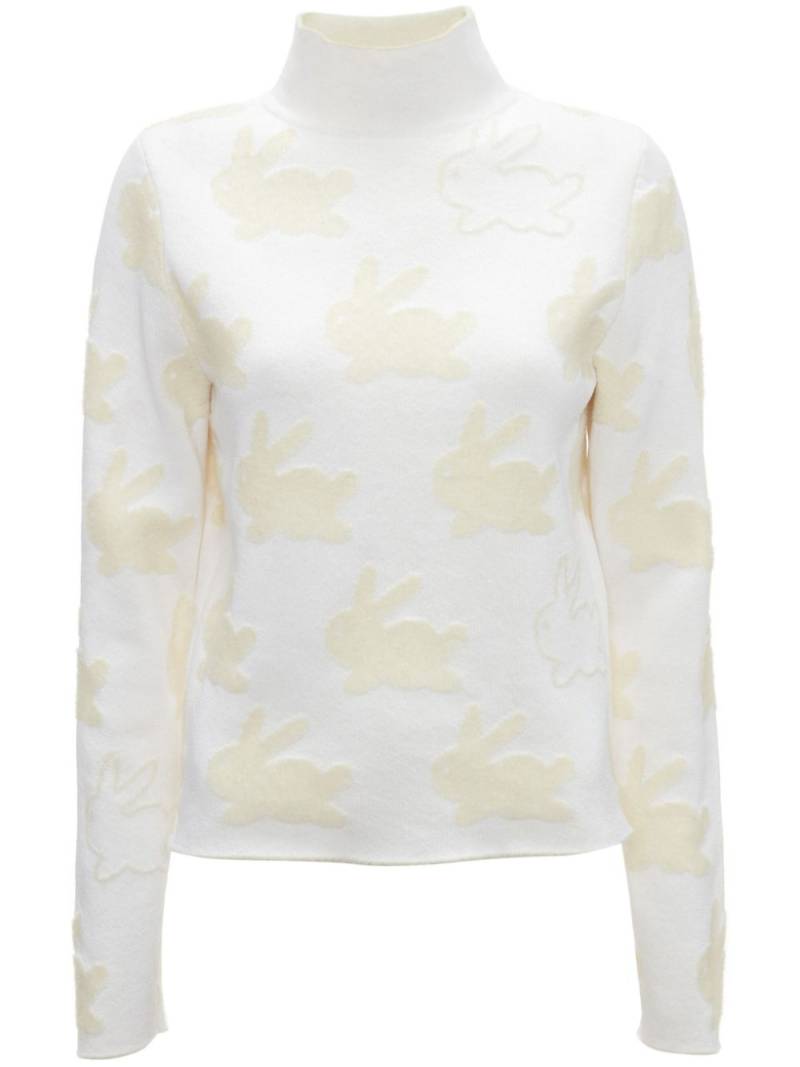 JW Anderson bunny-motif high-neck jumper - White von JW Anderson