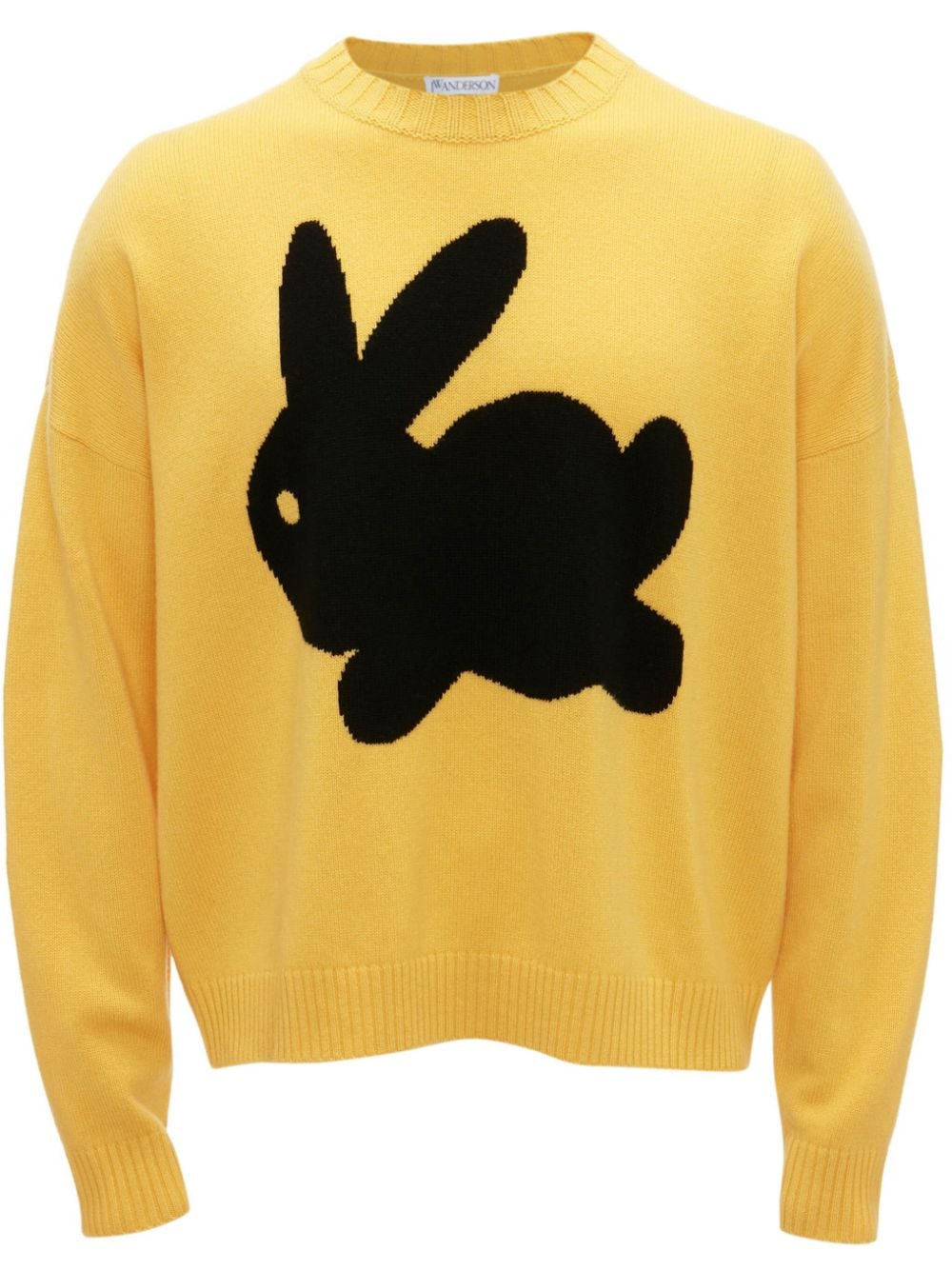 JW Anderson bunny-print crew-neck jumper - Yellow von JW Anderson