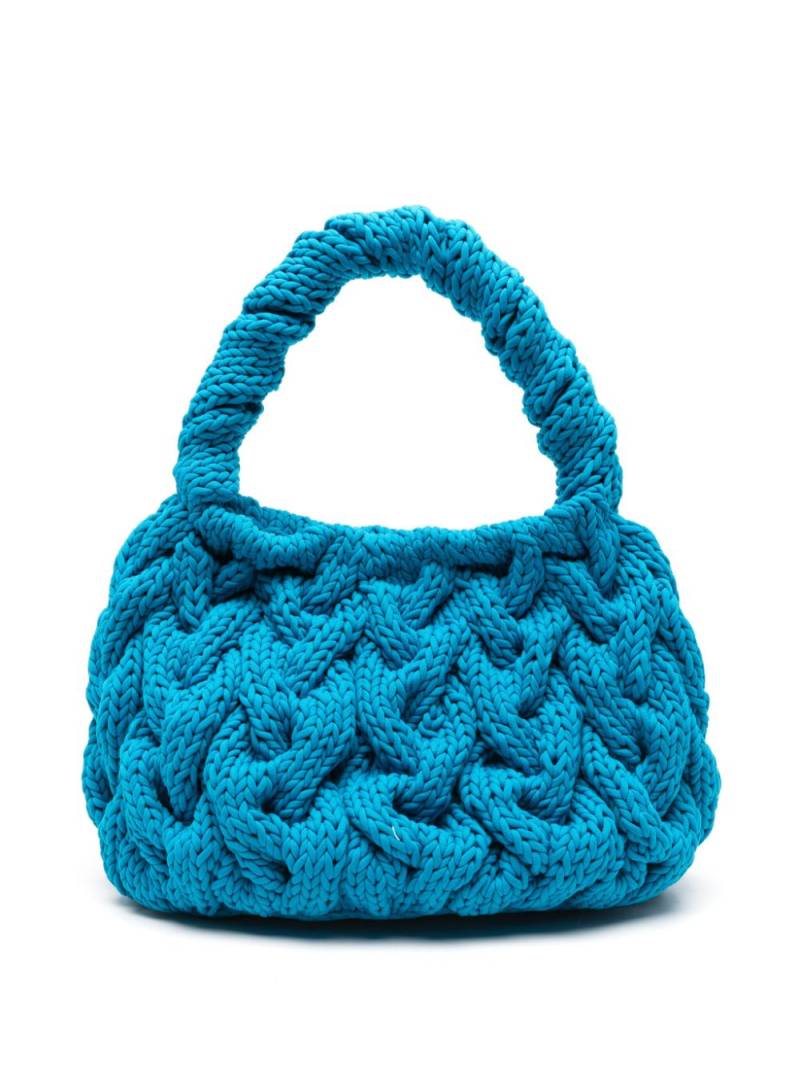 JW Anderson cable-knit tote bag - Blue von JW Anderson