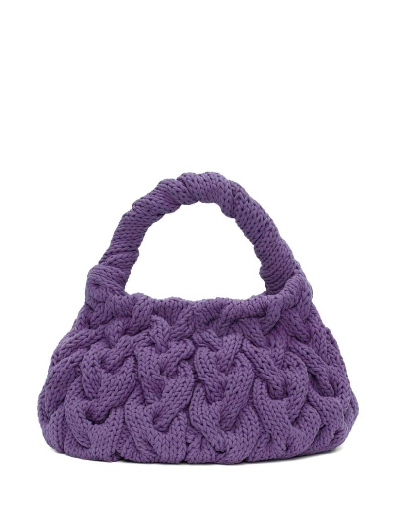 JW Anderson cable-knit tote bag - Purple von JW Anderson