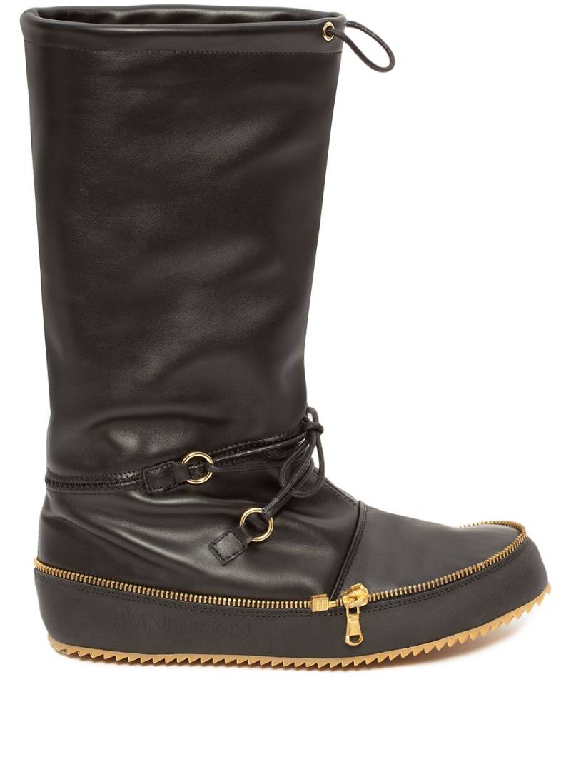 JW Anderson Moon calf-length boots - Black von JW Anderson