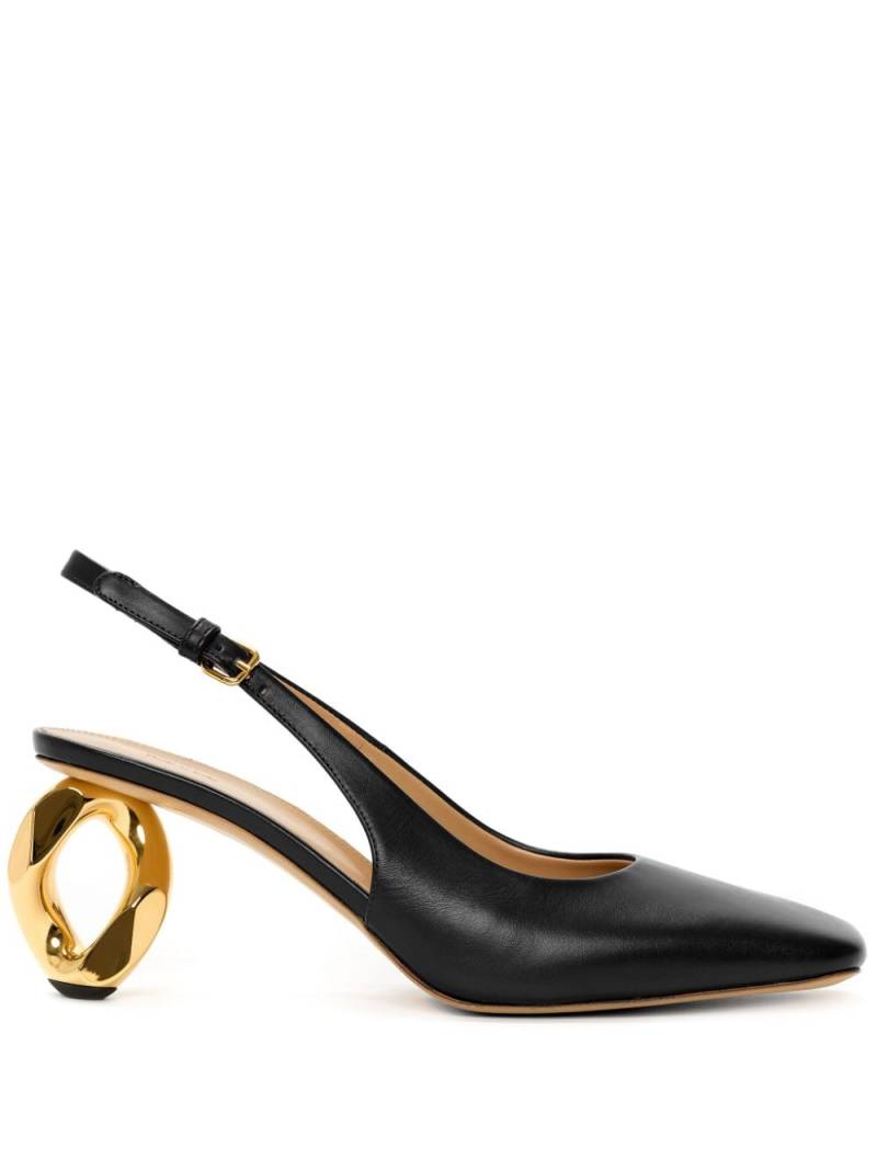 JW Anderson chain-heel slingback sandals - Black von JW Anderson