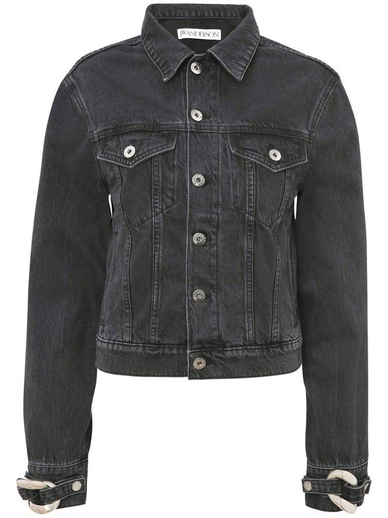 JW Anderson chain-link detail denim jacket - Black von JW Anderson