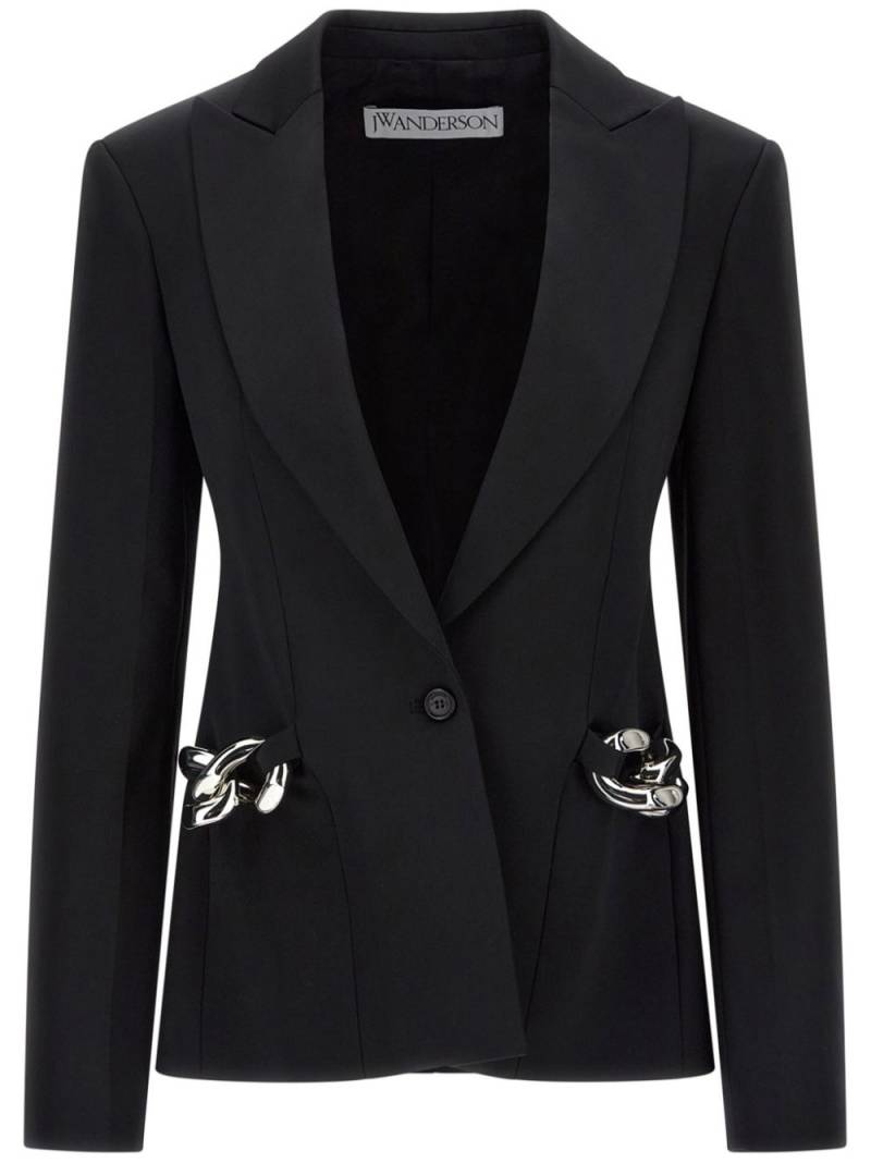 JW Anderson chain-link embellished blazer - Black von JW Anderson