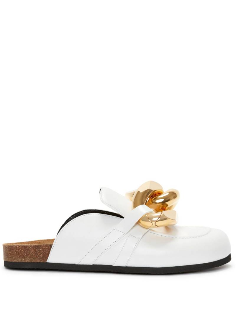 JW Anderson chain-link leather loafers - White von JW Anderson