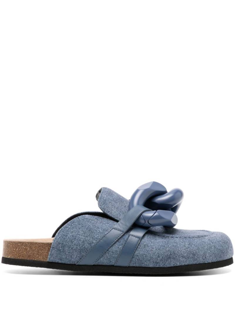 JW Anderson chain loafer mules - Blue von JW Anderson