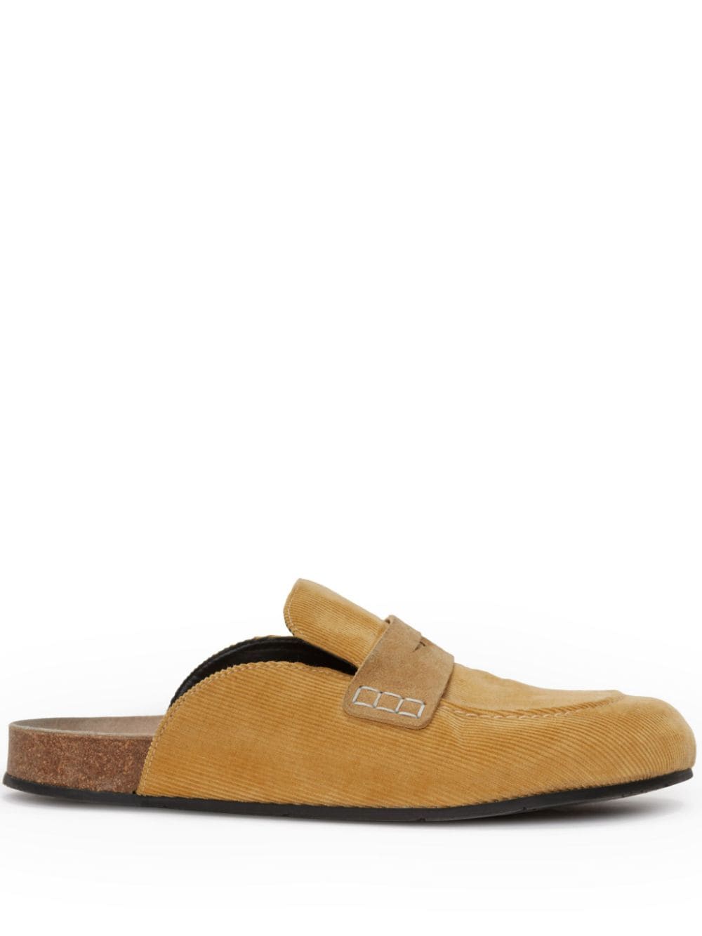 JW Anderson corduroy loafer mules - Yellow von JW Anderson