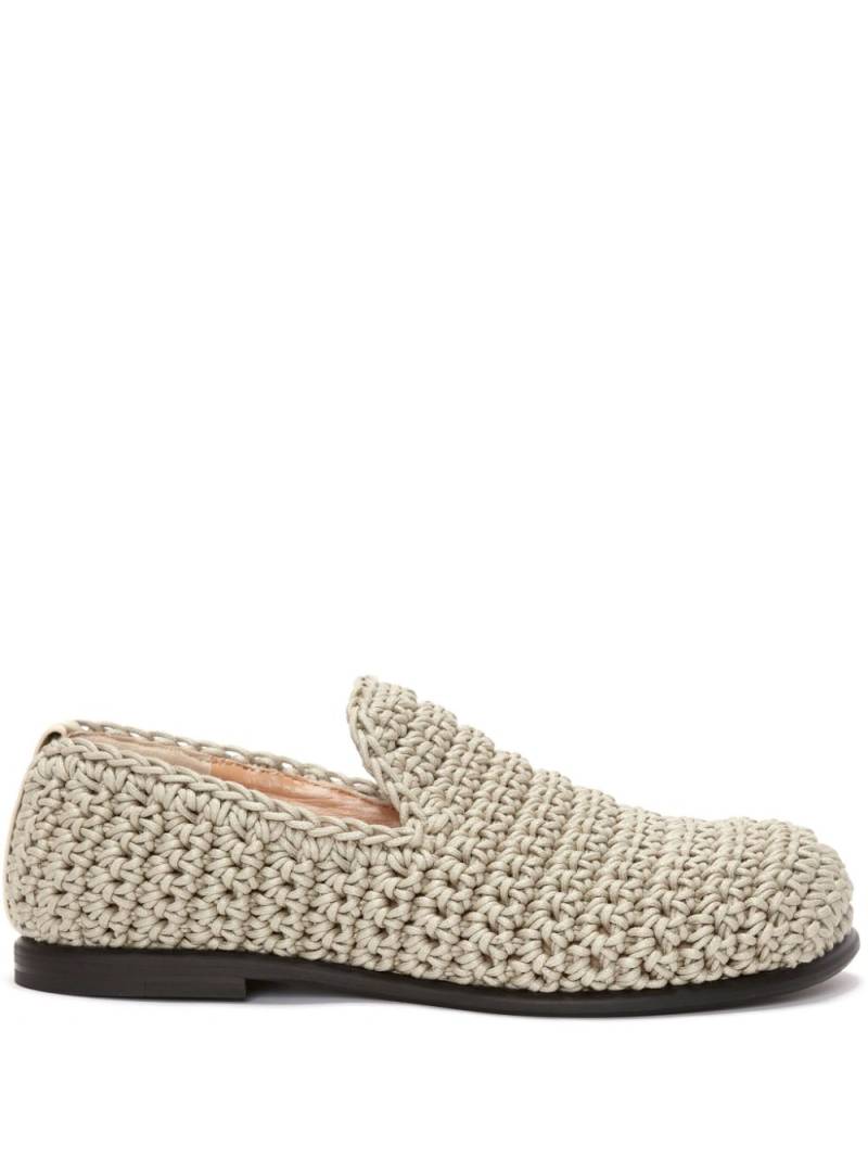 JW Anderson crochet moccasin loafers - Neutrals von JW Anderson