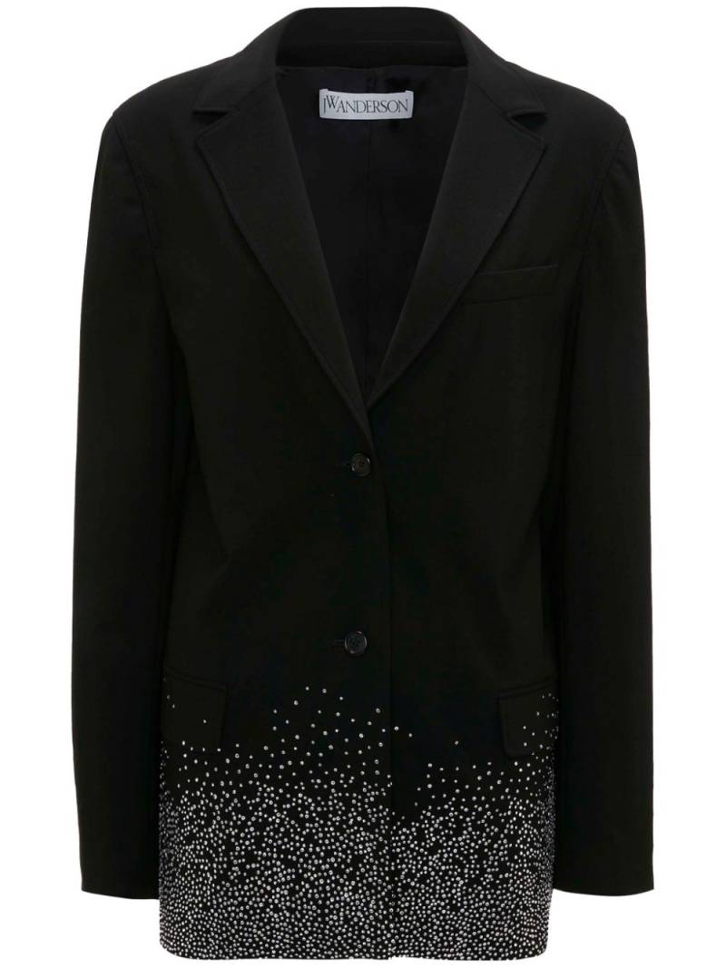 JW Anderson crystal-embellished single-breasted blazer - Black von JW Anderson