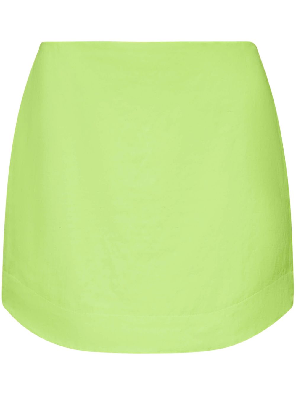 JW Anderson curved-hem mini skirt - Green von JW Anderson