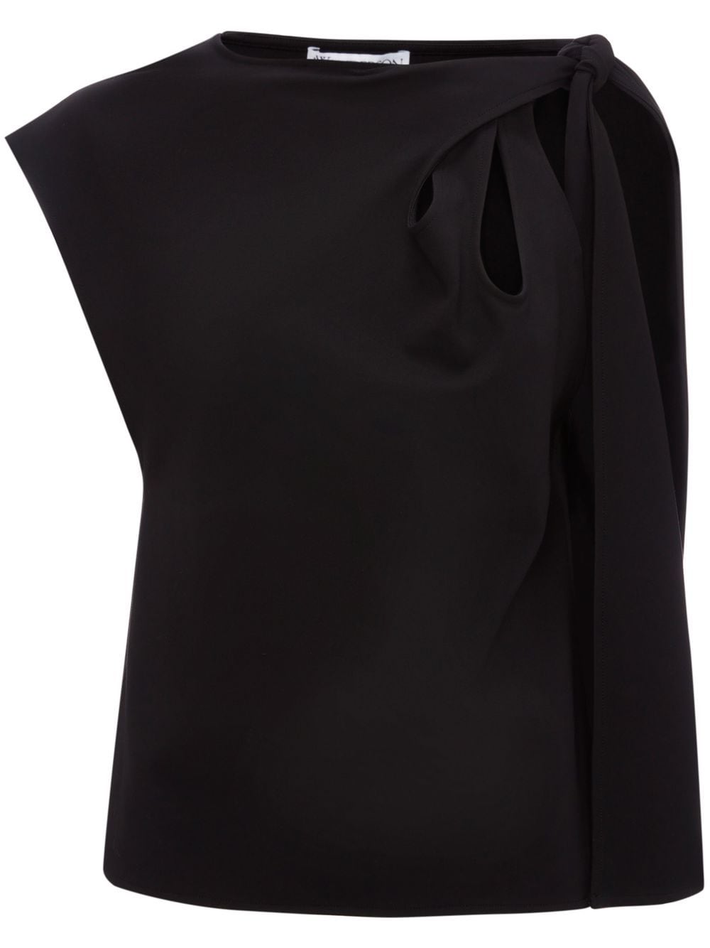 JW Anderson cut-out asymmetric tank top - Black von JW Anderson