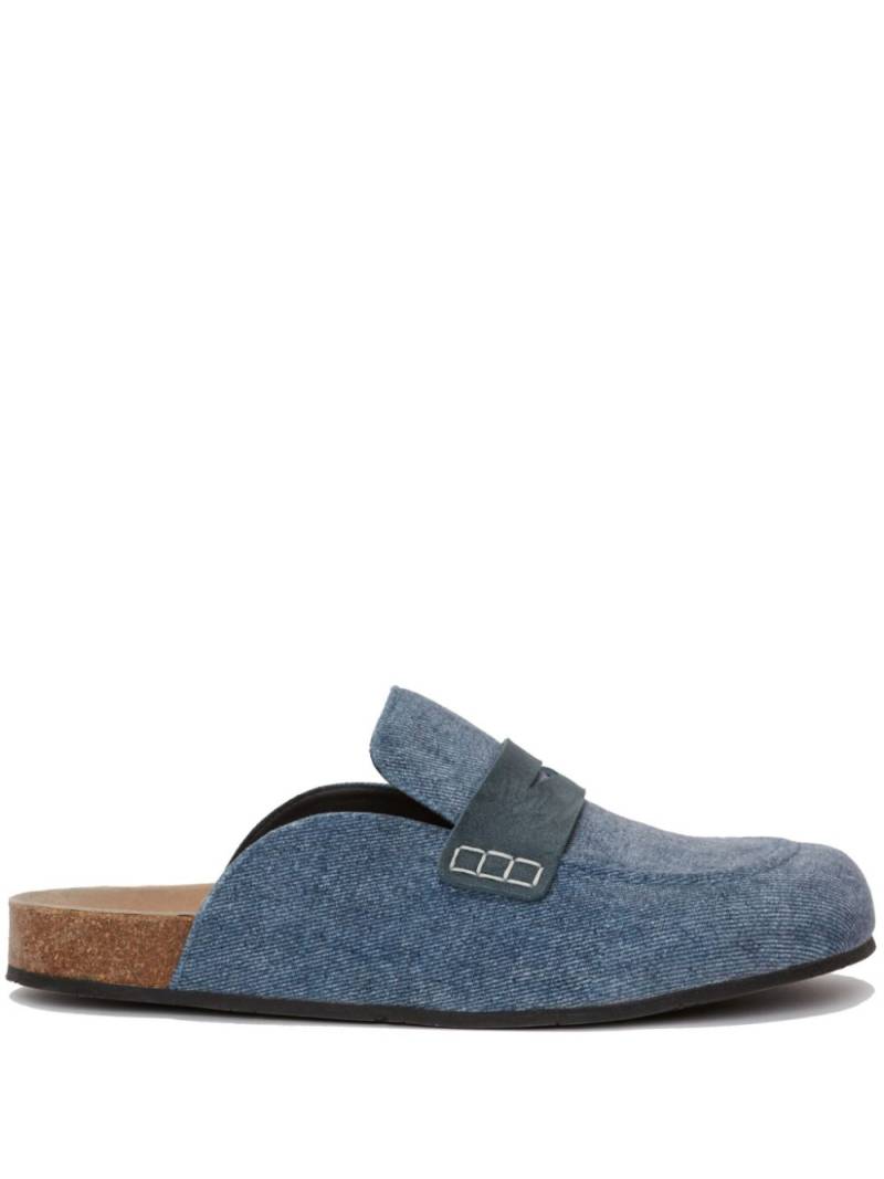 JW Anderson denim loafer mules - Blue von JW Anderson