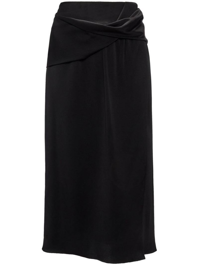 JW Anderson draped midi skirt - Black von JW Anderson