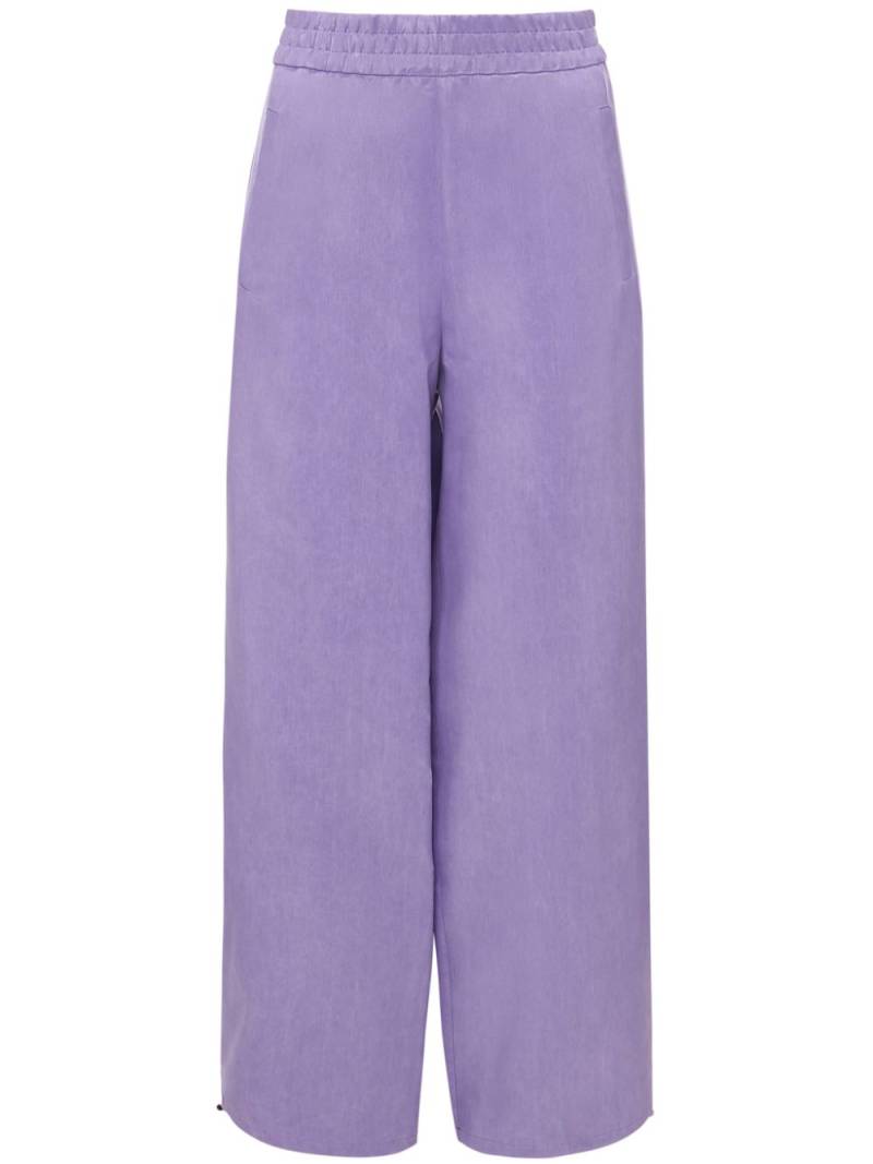 JW Anderson drawstring-hem wide-leg trousers - Purple von JW Anderson