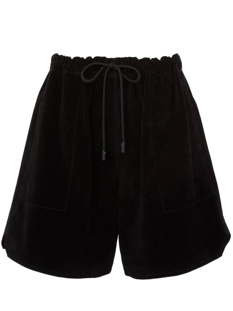 JW Anderson drawstring leather shorts - Black von JW Anderson