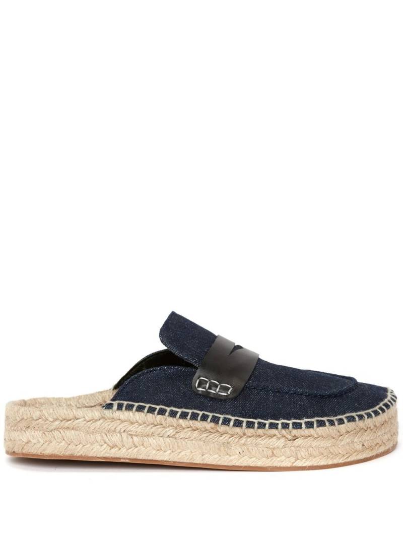 JW Anderson espadrille loafer mules - Blue von JW Anderson