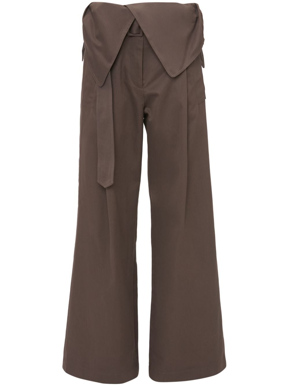 JW Anderson fold-over trench trousers - Brown von JW Anderson