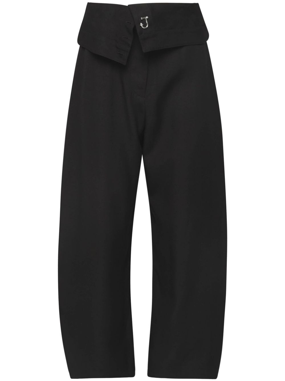 JW Anderson fold-over trousers - Black von JW Anderson