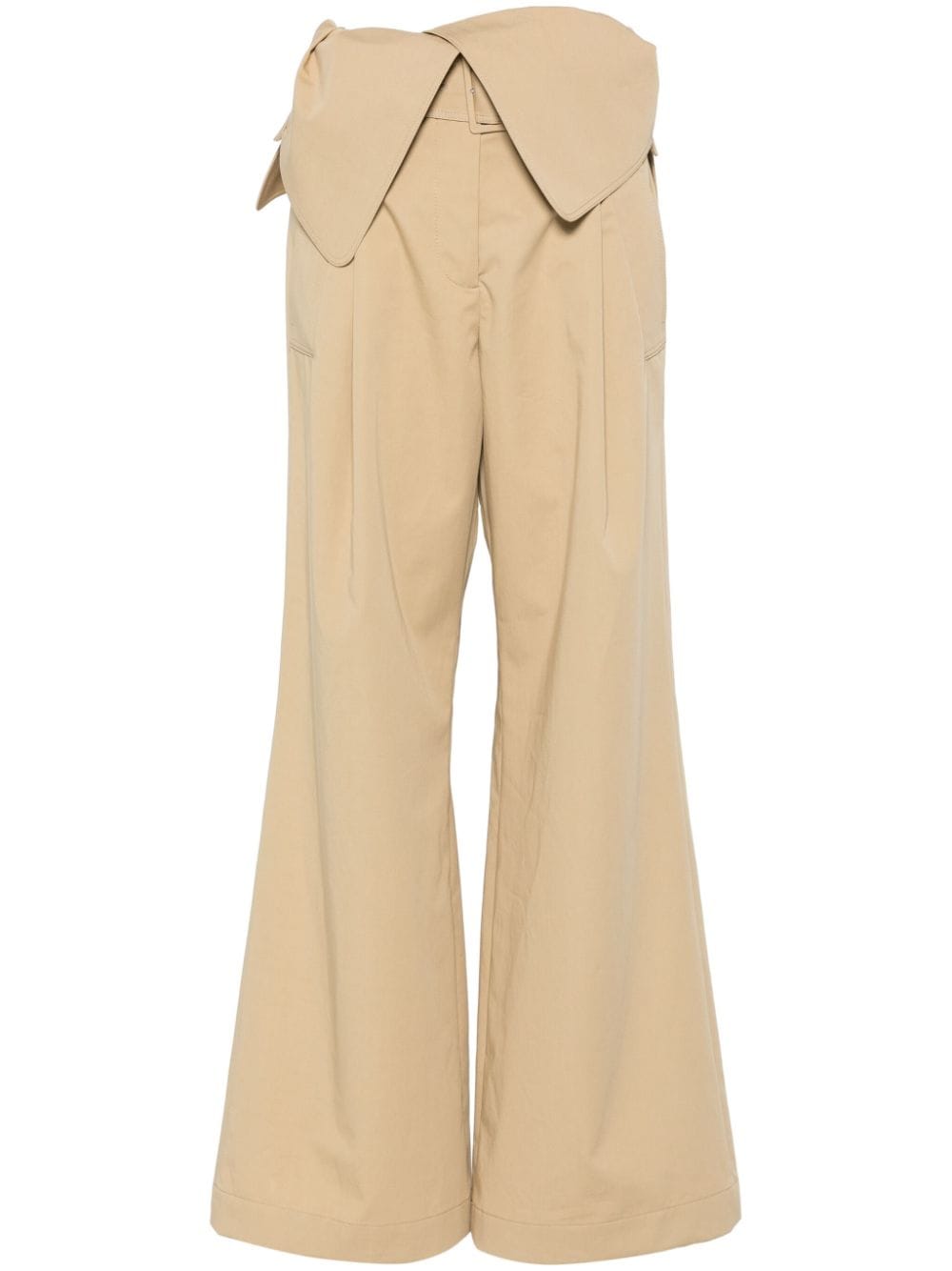 JW Anderson foldover trench trousers - Brown von JW Anderson