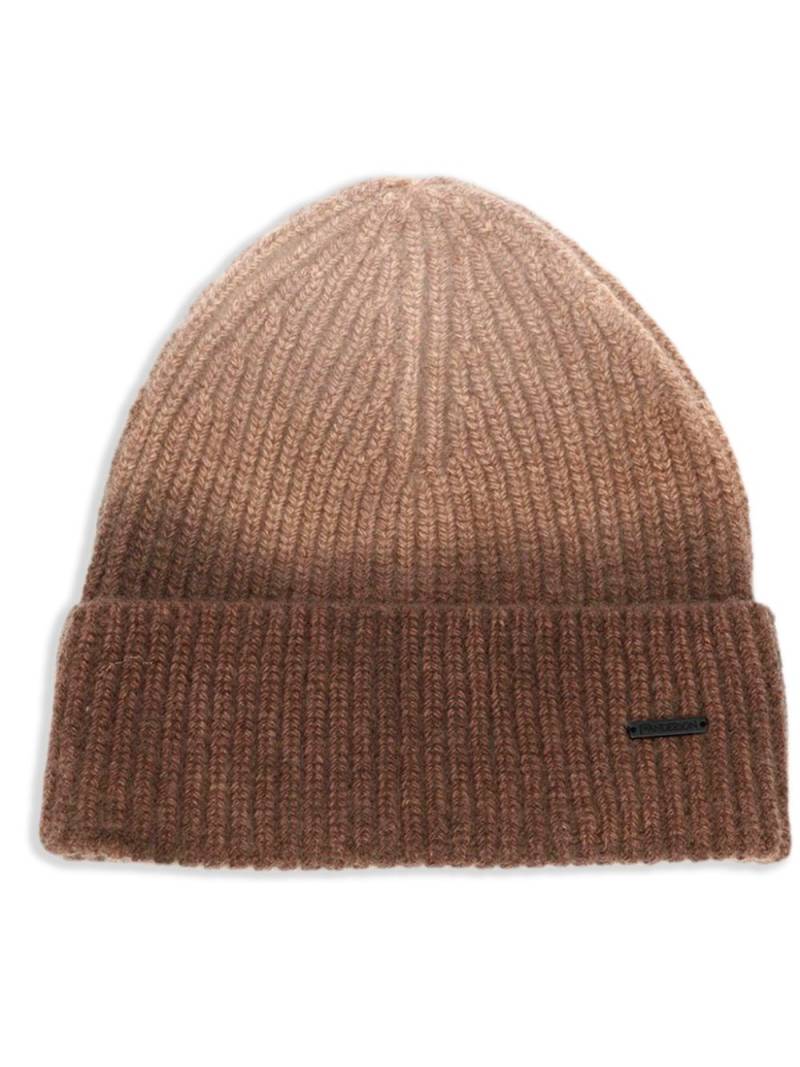 JW Anderson gradient-effect knit beanie - Brown von JW Anderson