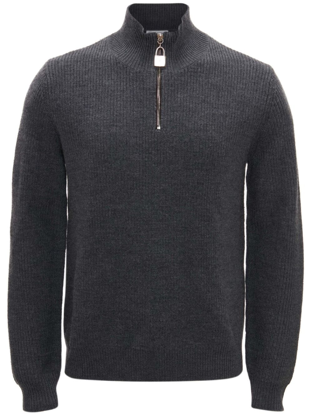 JW Anderson half-zip merino jumper - Grey von JW Anderson