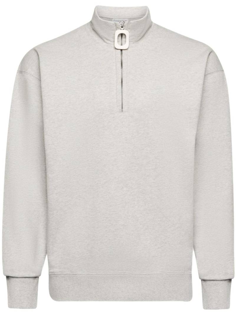 JW Anderson half-zip sweatshirt - Grey von JW Anderson