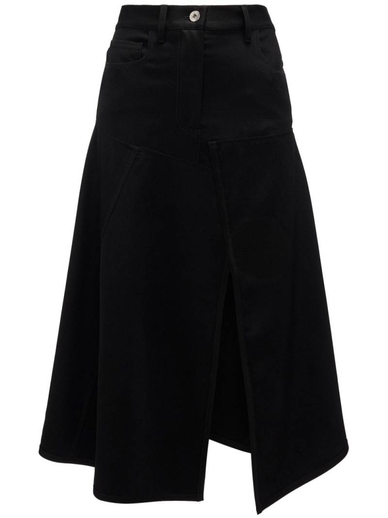 JW Anderson hanky-hem asymmetric skirt - Black von JW Anderson