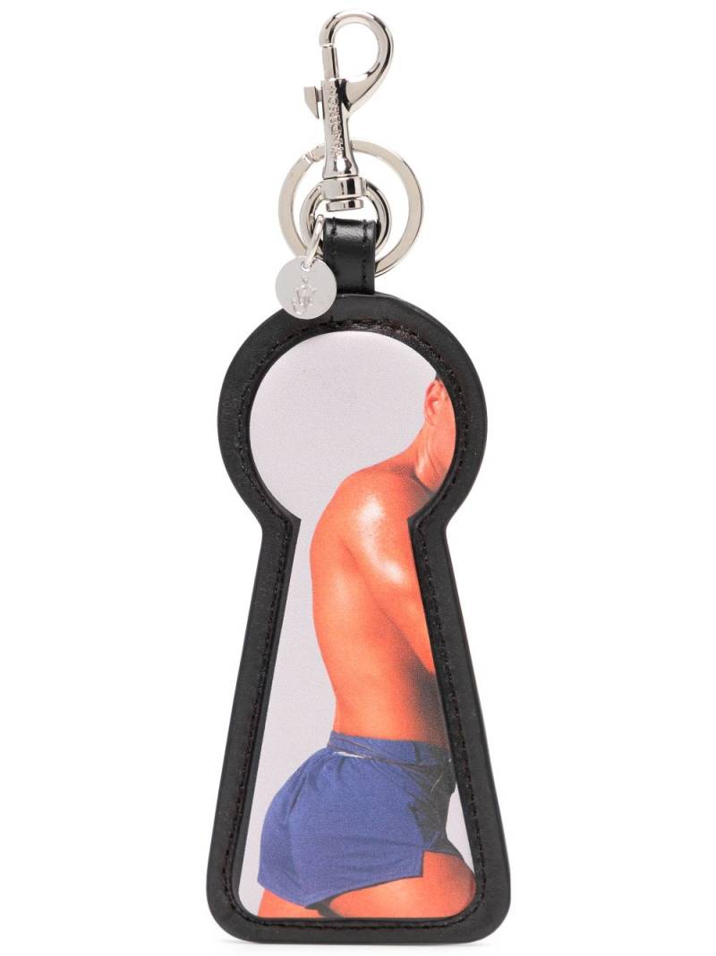 JW Anderson keyhole-charm keyring - Black von JW Anderson