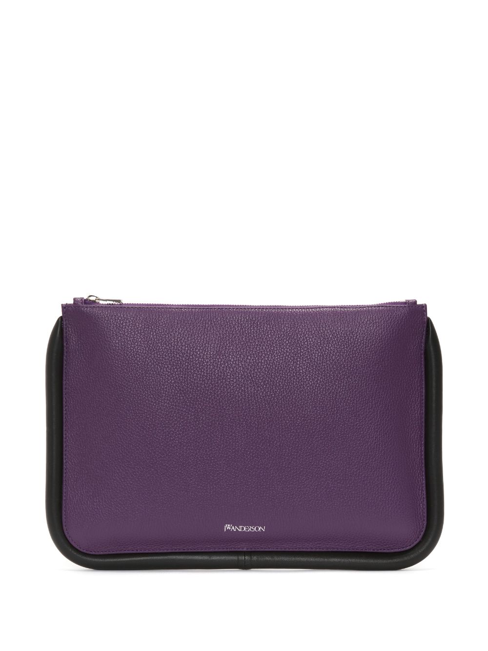 JW Anderson large Bumper leather pouch - Purple von JW Anderson