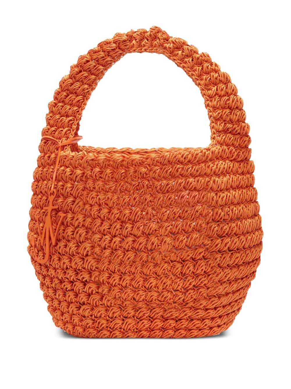 JW Anderson large Popcorn crochet bucket bag - Orange von JW Anderson