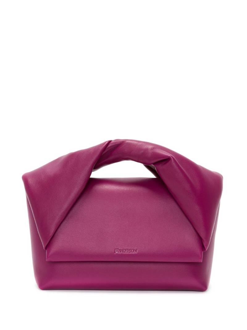 JW Anderson large Twister leather shoulder bag - Purple von JW Anderson