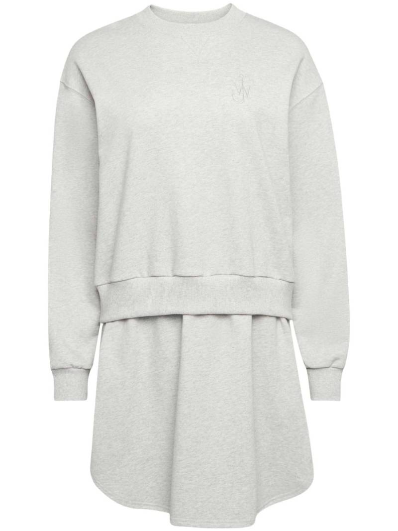 JW Anderson layered sweatshirt dress - Grey von JW Anderson