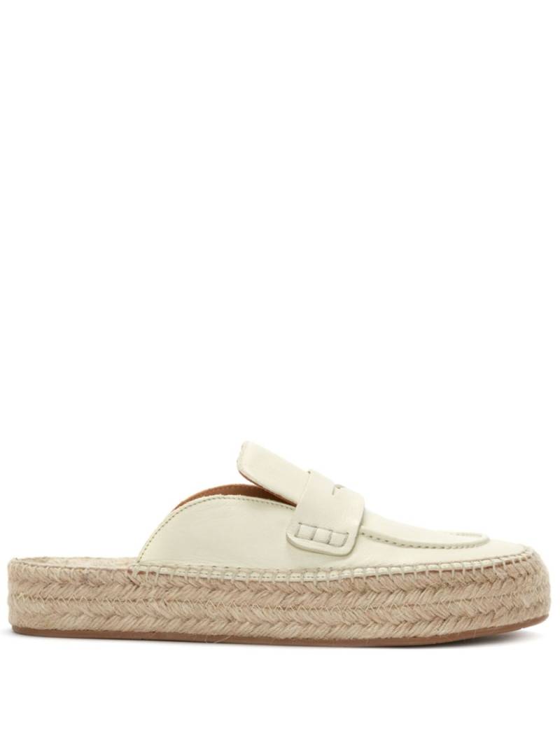 JW Anderson leather espadrille loafers - Neutrals von JW Anderson