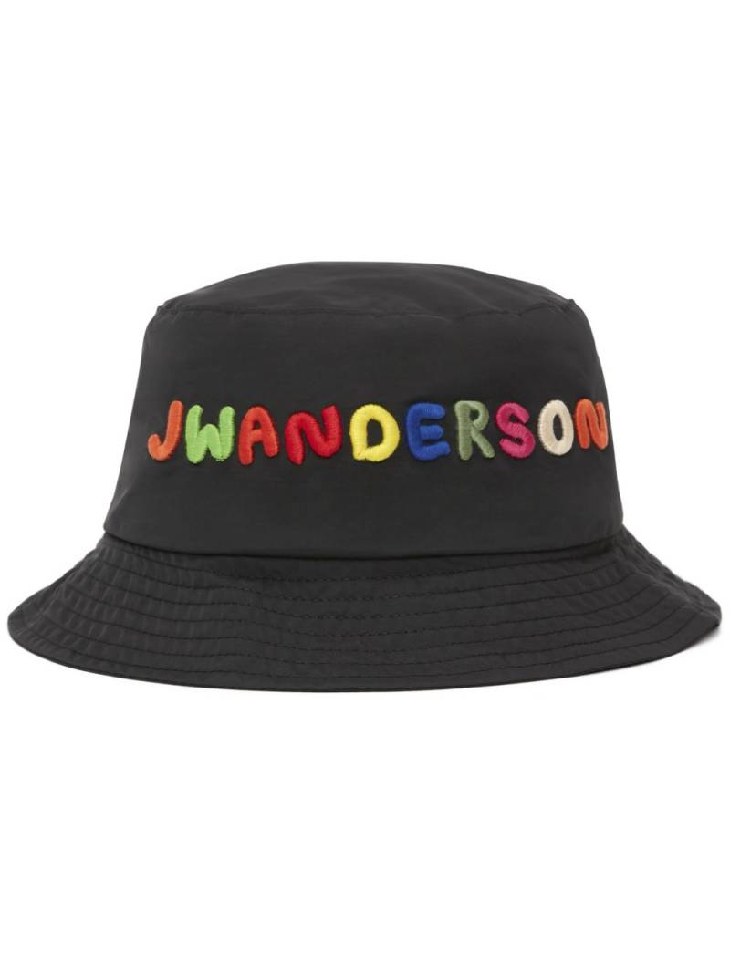 JW Anderson logo-embroidered bucket hat - Black von JW Anderson