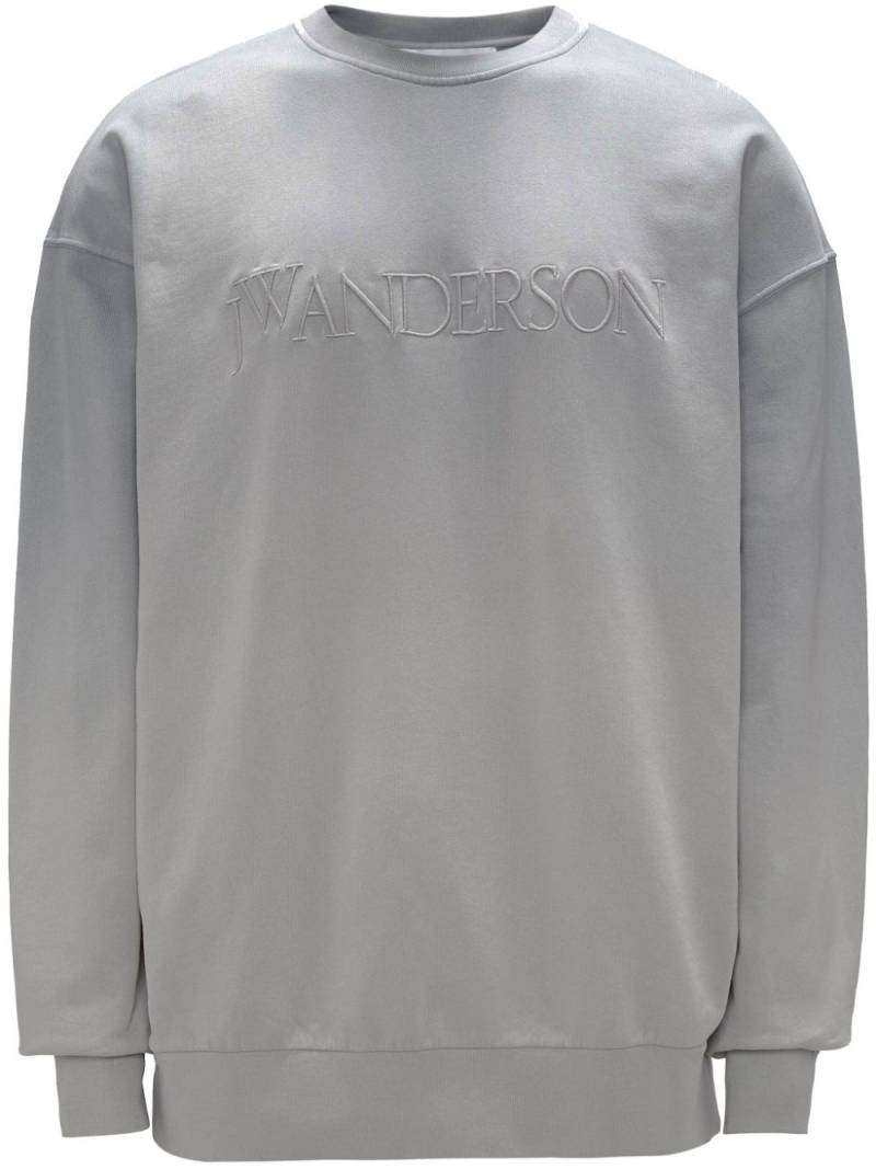 JW Anderson logo-embroidered gradient-effect sweatshirt - Grey von JW Anderson