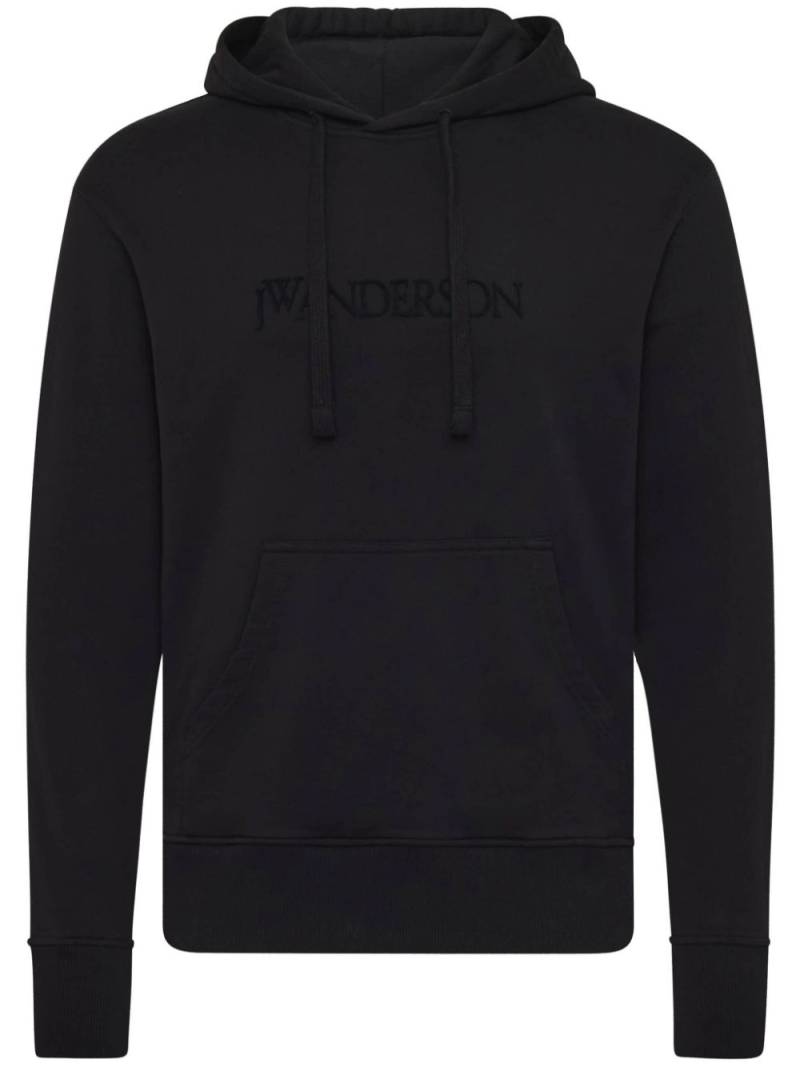 JW Anderson logo-embroidered hoodie - Black von JW Anderson