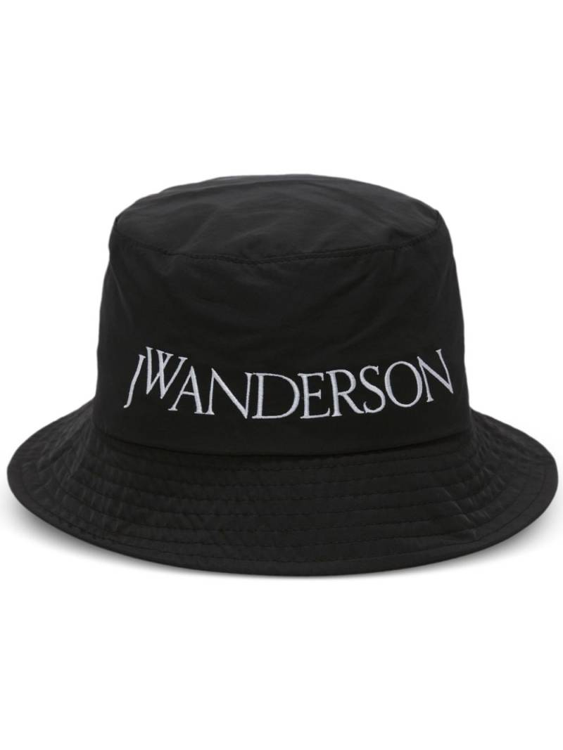 JW Anderson logo-embroidered tonal-stitching bucket hat - Black von JW Anderson